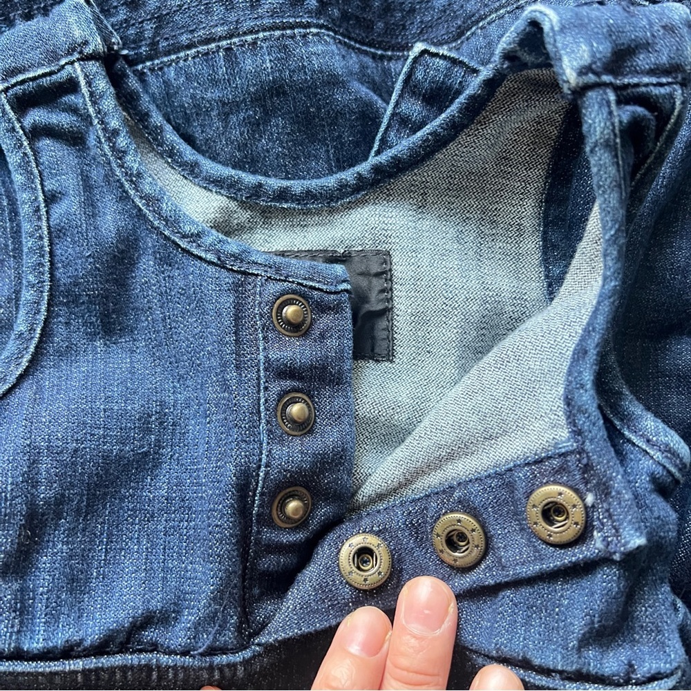 Joe’s Jeans Sleeveless Denim Baby Dress Size 12 Months Summer Dress - Picture 5 of 8